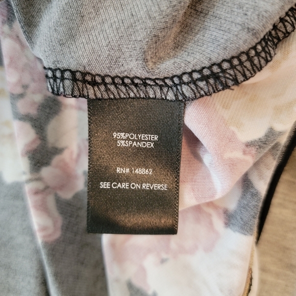 TORRID Black Floral Faux Wrap Long Sleeve Tie Waist Top 4X Boho Fall Cottagecore - Picture 9 of 11